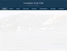 Tablet Screenshot of corinthiancatering.com